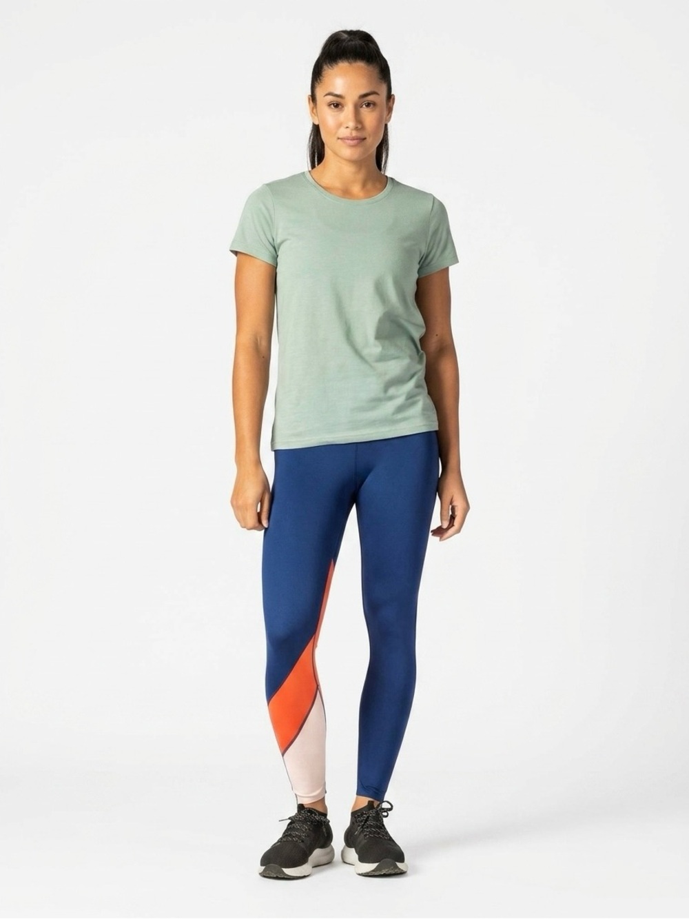 Cotopaxi Mariposa Tight Performance Colorblock Activewear Leggings Blue Large